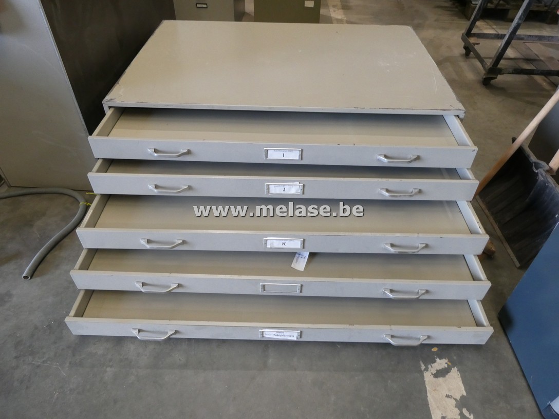 Metalen archiefkast "5 lades"