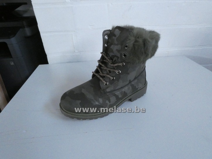 Merkloos "kaki/legerprint/pels"(37)